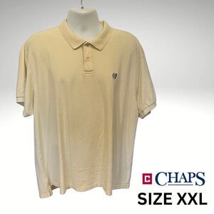 Classic Chaps polo in a soft light yellow, Size XXL 100% Cotton